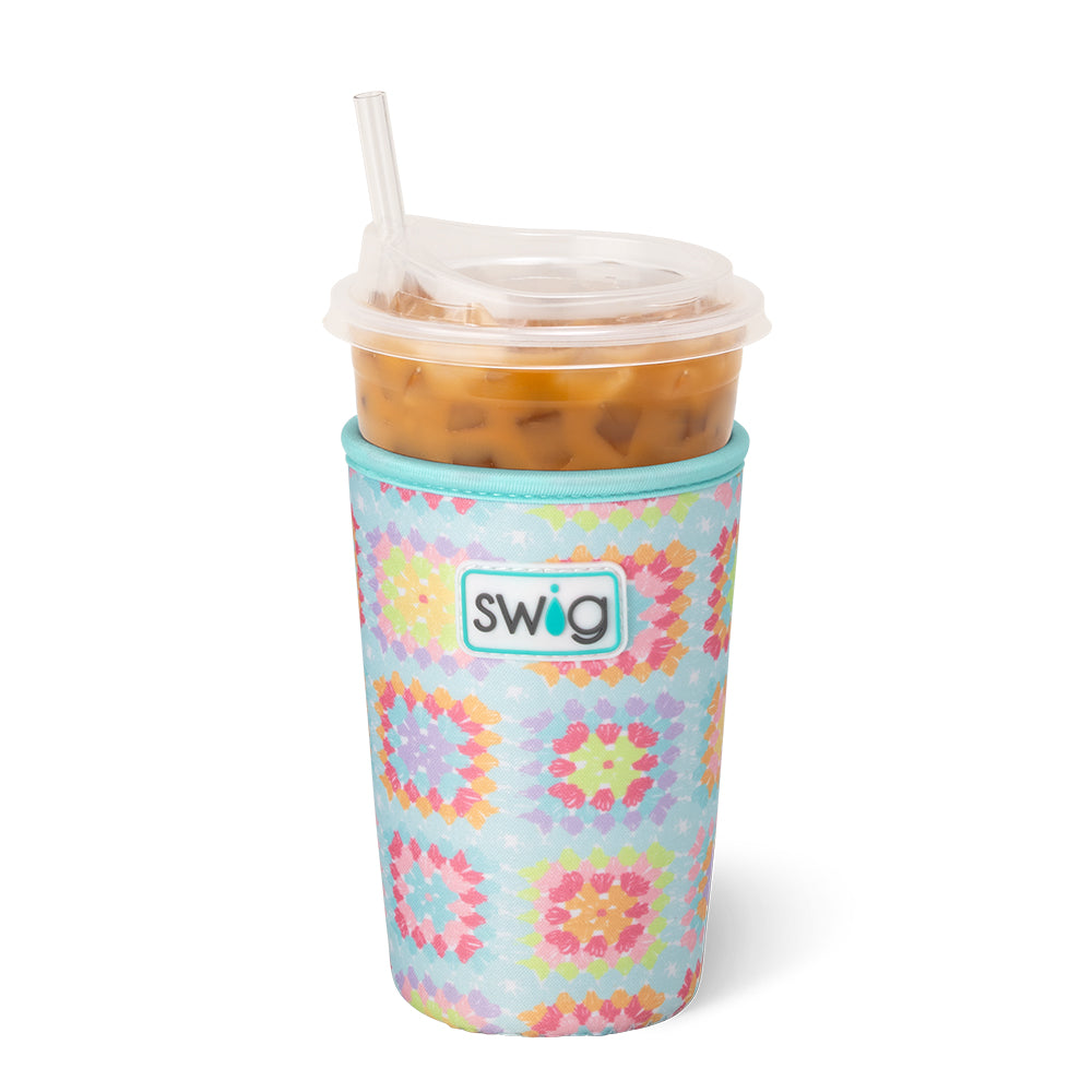 Granny Squares Medium Iced Cup Coolie